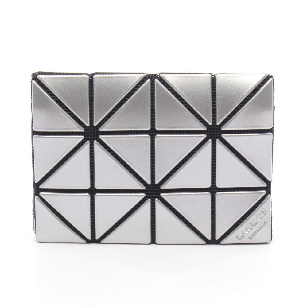 BAO ISSEY MIYAKE Business Card Holder/Card Case, Women's Accessory, Silver Tone